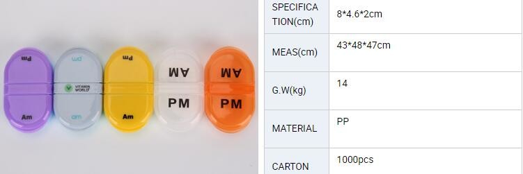 Portable Creative style foldable travel plastic cup with pill case, Random color creative travel cup with pill case for