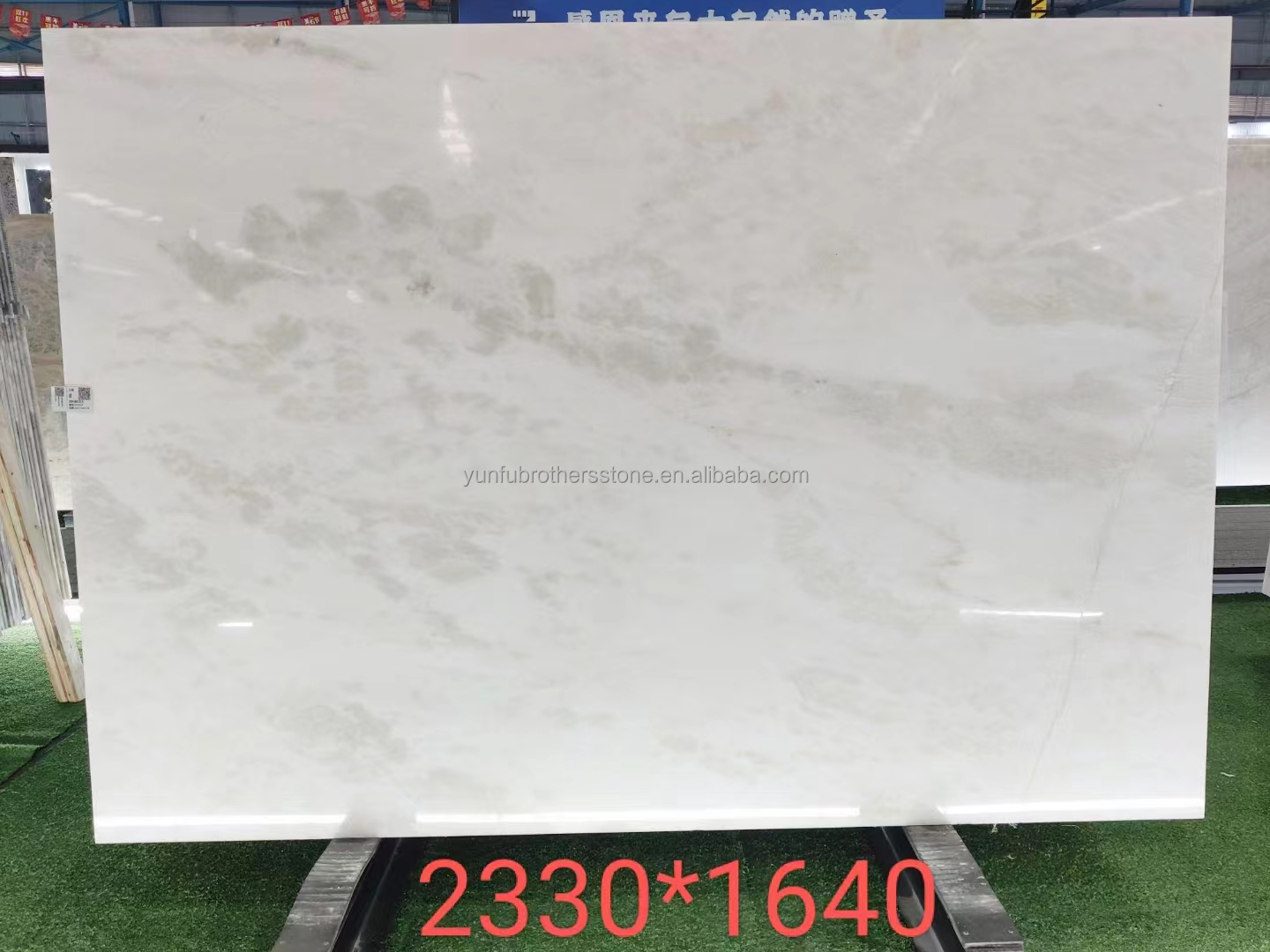 Hotel Modern Royal White Onyx Honed Marble Sheet Cut-to-Size Wall Panel and Dining Table Set