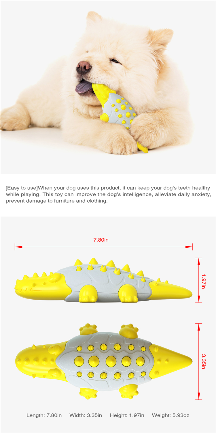 Designer Crocodile Model Dog Indestructible Toy Molar Rod With Customization