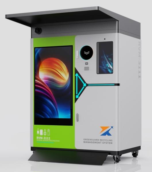 Semi-outdoor Return For Earn Reverse Vending Machine AI drivered RVM For PET,