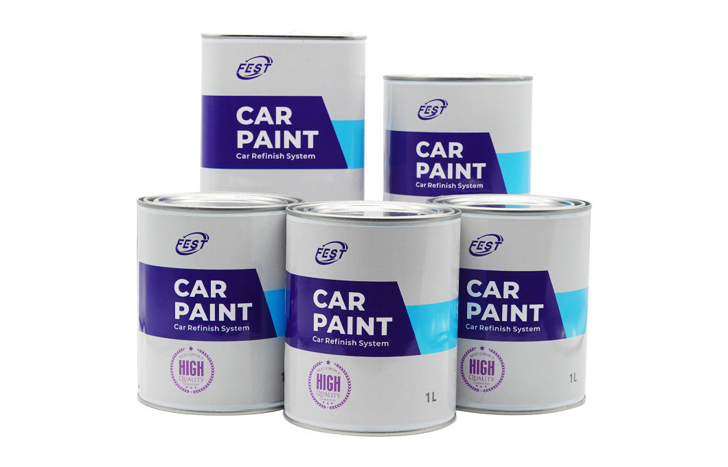 1K Basecoat Red Color For Car Paint Repair Or Change Color Package Customize
