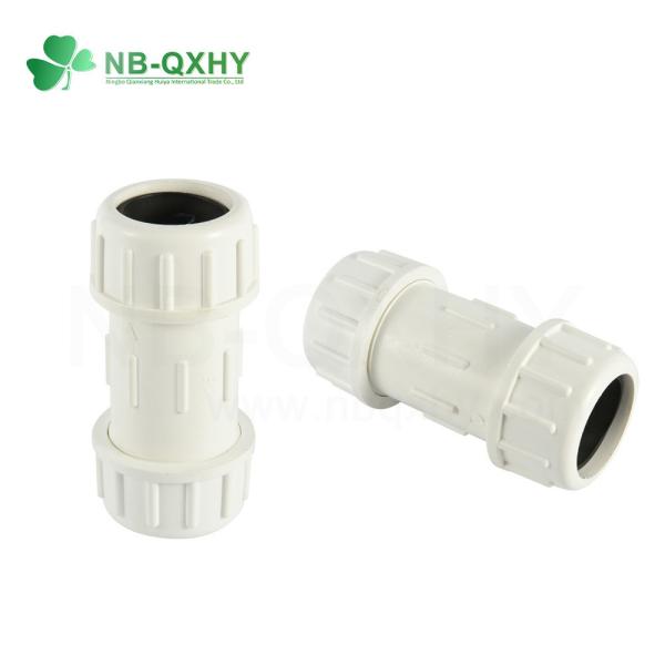 Flexible PVC Sch40 Sch80 Compression Coupling for UPVC Water Supply Pipes and