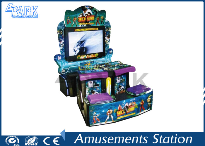 Dynamic 3D Effect Coin Operated Arcade Machines Street Fighter 2 Player