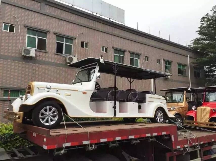 Powerful AC Motor Electric Shuttle Bus Utility Vehicle 11 Passengers For Recreation