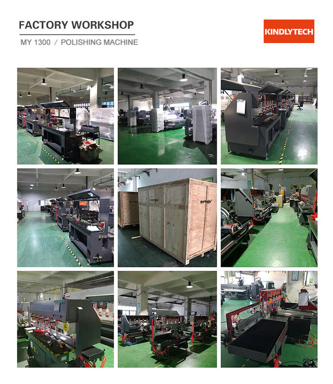 3kw 9000rpm Automatic Glass Edge Polishing Machine Steel Structure
