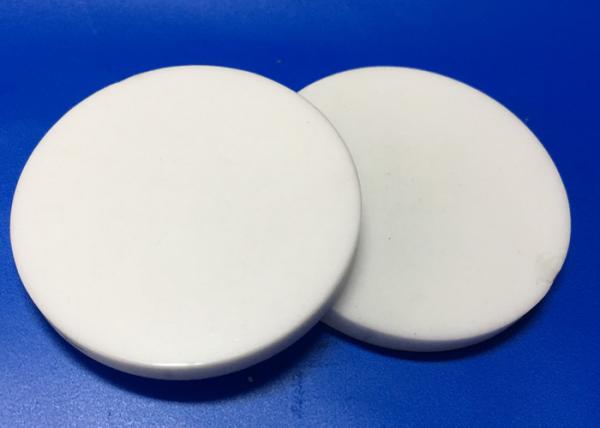Alumina Zirconia Ceramic Wafer , Circular White Ceramic Plates For Insulation /