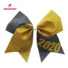 Buy cheap Golden And Grey Sparkle Football Cheer Bows / Vivid Birthday Cheer Bow from wholesalers