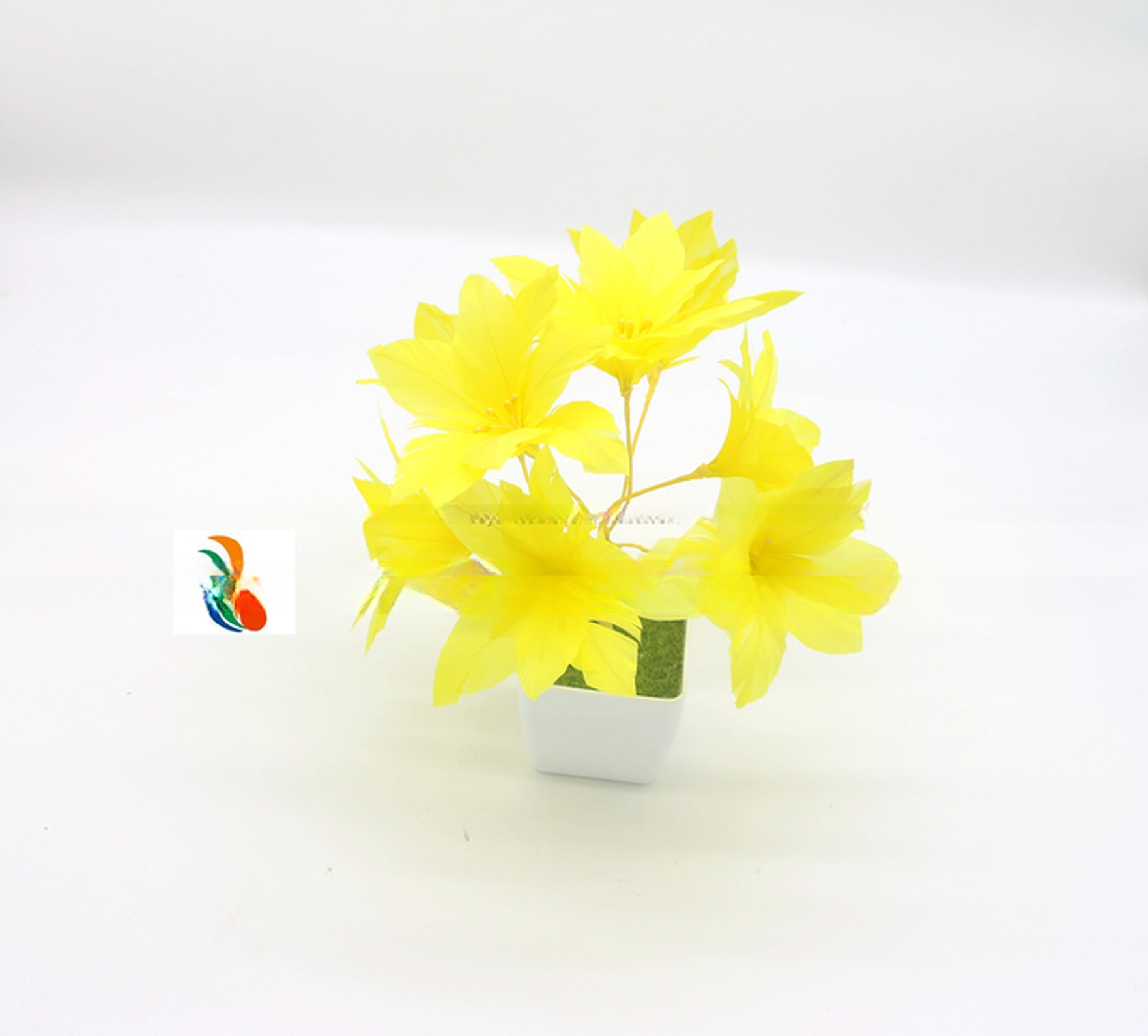 Curly Goose Feather Flower Mount with Wire Accessory 15*30 cm Fast and Secure Shipping