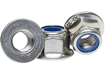 DIN6926 Non-Metallic Insert Prevailing Torque Type Hexagon Flange Nyolon Lock Nuts