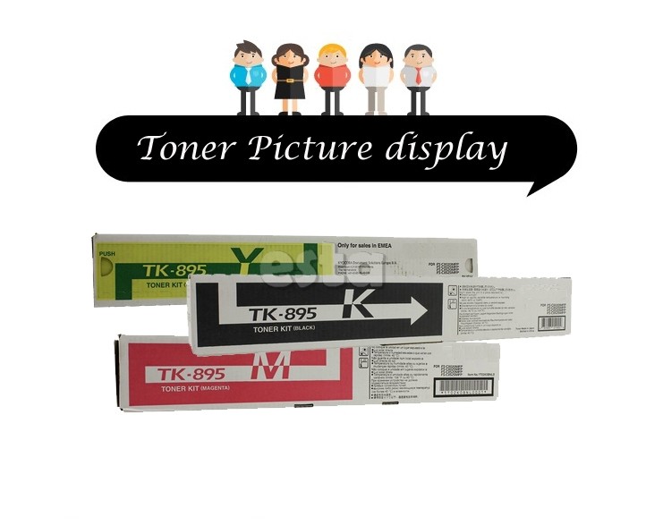 TK895 C / M / Y / K Laser Toner Cartridges FS - C 8020 - 8025 - 8520 - 8525
