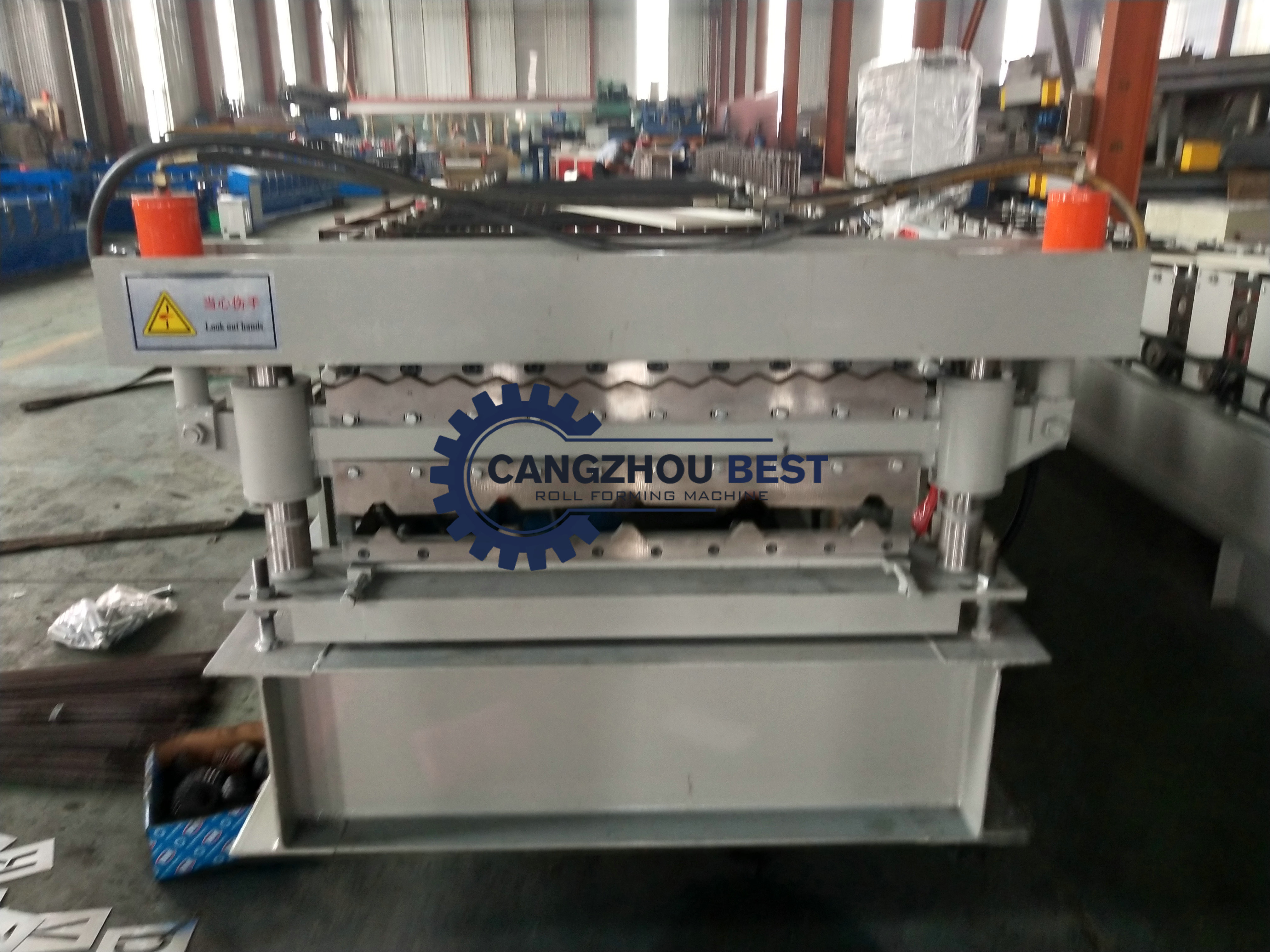 Double Layer 0.3mm PPGI Roofing Sheet Roll Forming Machine