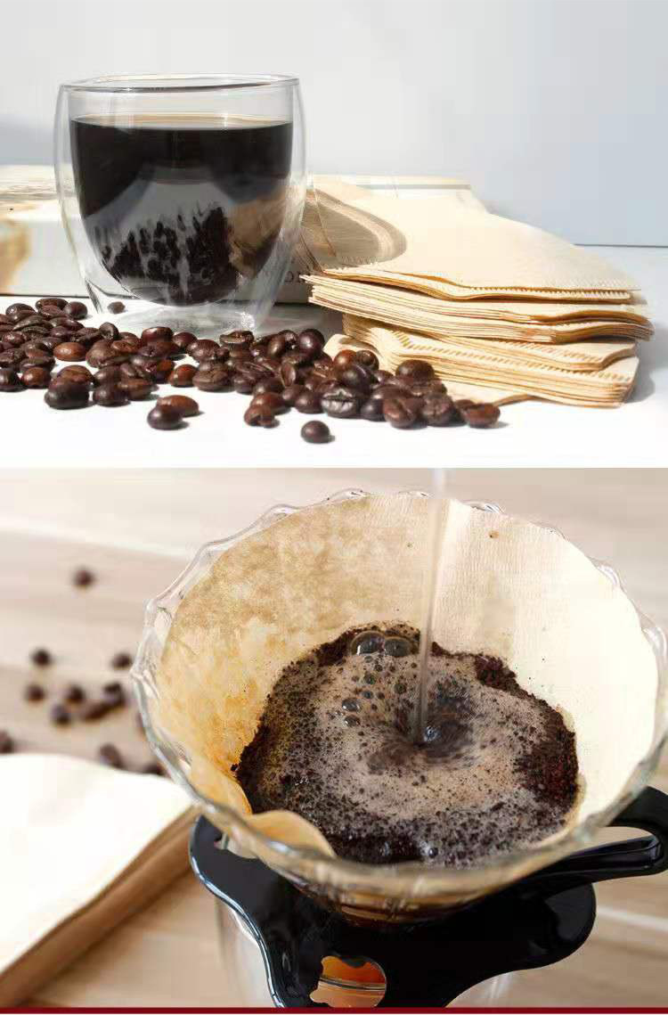 100% Wood Pulp Coffee Paper Filter Heat Seal Gravure Printing