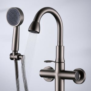  Customizable Brass Faucets with Gunmetal Finish and Hand Shower Manufactures