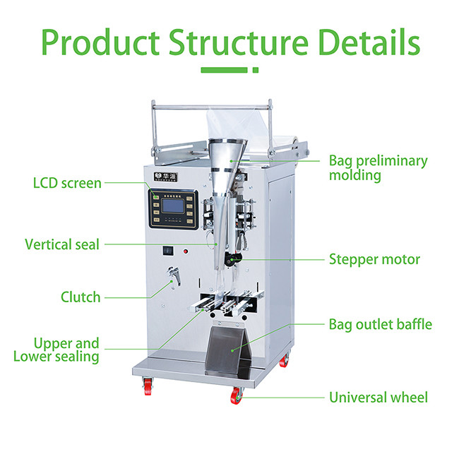 Three Side Sealing Packing Machine Vertical Small Bag Liquid Pouch Filling Milk