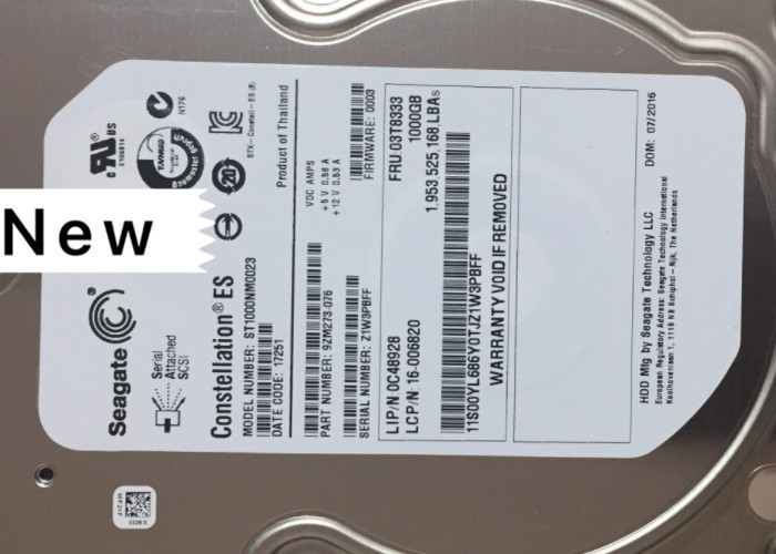 03T8333 3.5'' Server Hard Disk 7K 1TB SAS ST1000NM0023 RD630 640 650