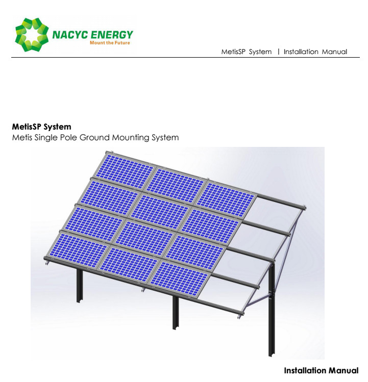 Ground Solar Power Brackets Solar Ground Mounted Racking system
