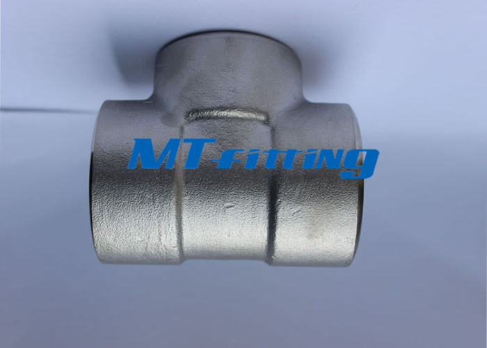 Forged High Pressure Pipe Fittings , F11 / F22 Stainless Steel Socket Welded Tee
