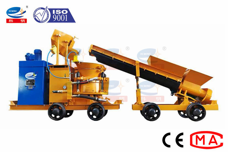 Low Dust Concrete Shotcrete Machine Energy Saving Narrow Space Use