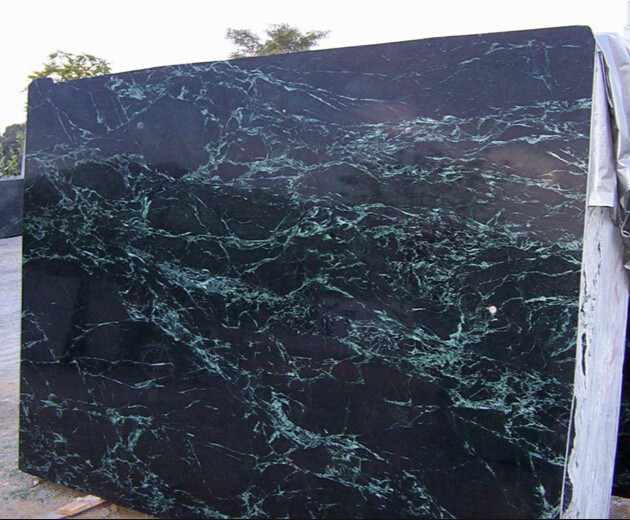 Indian Emerald Green Marble Stone Tile , Green Granite Slabs For Hotel