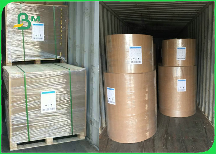 150gsm 200gsm 300gsm Kraft Liner Board For Gifx Wrapping High Bursting 1100mm