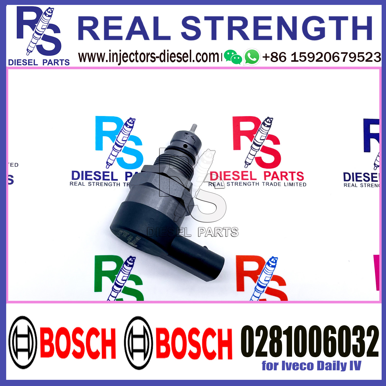 BOSCH Control Valve 0281006032 DRV Regulator Solenoid 0281006032 for Iveco Daily IV
