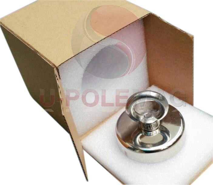 Dia 60mm 350lbs Force Neodymium Magnet Fishing Kit with D10mm x L10M Rope Size