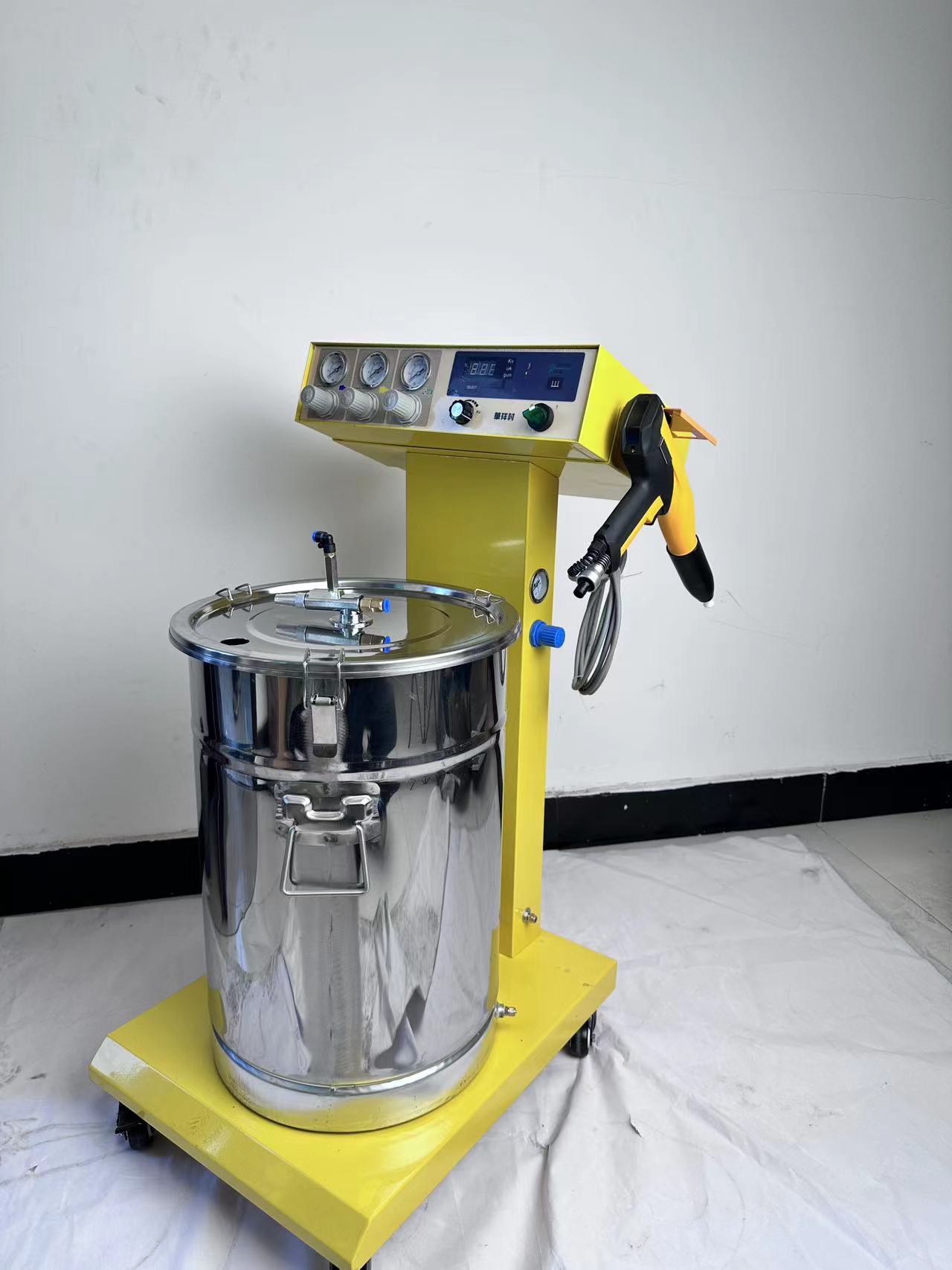 Vacuum Coating Electrostatic HXC-600A Metal Powder Spraying Machine for Steel Substrate