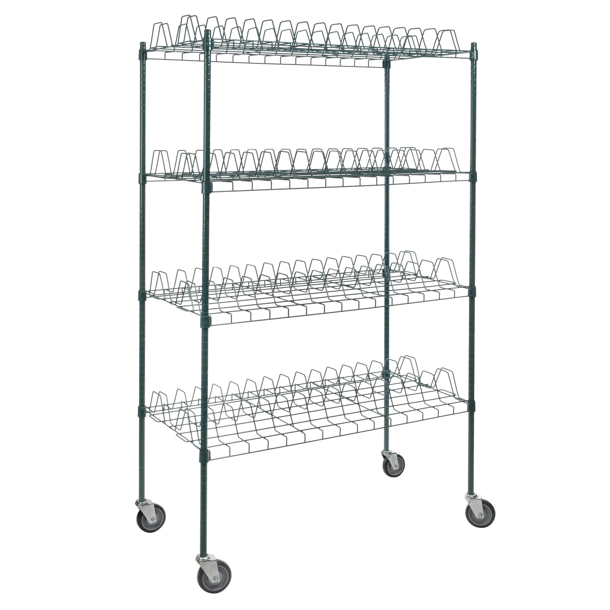 4 Levels Freestanding Drying Rack For Dining Essentials Store Sheet Pans , Trays Drying Wire Shelving For Kitchen
