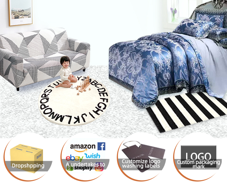 Crystal Velvet Plush Fluffy Bedding Four-piece Set Comforter with 100% Polyester Fibre