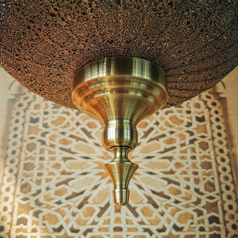 Luxurious Hanging Royal Chandelier Handmade Moroccan Brass Lighting(WH-DC-66)