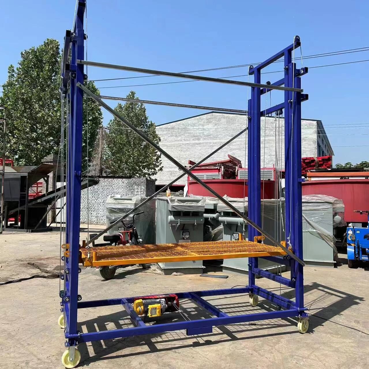 Remote Control Automatic Scaffold Lift 6m For Construction