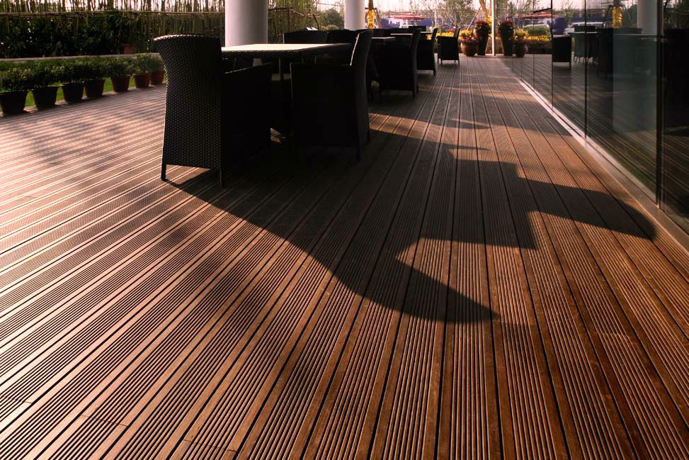 Waterproof Outdoor Bamboo Flooring, Matt Finish
