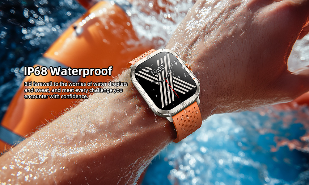 Stylish 2.01 Inch Smartwatch Big Screen Bluetooth Calling Smart Watch AMOLED Display