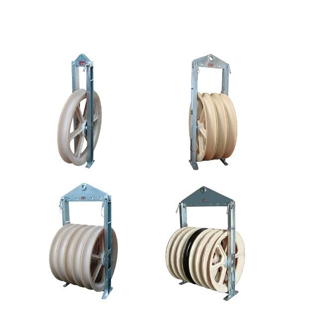 SHC Model 1T Universal Hook Style Stringing Pulley Block For Aerial Cable 3