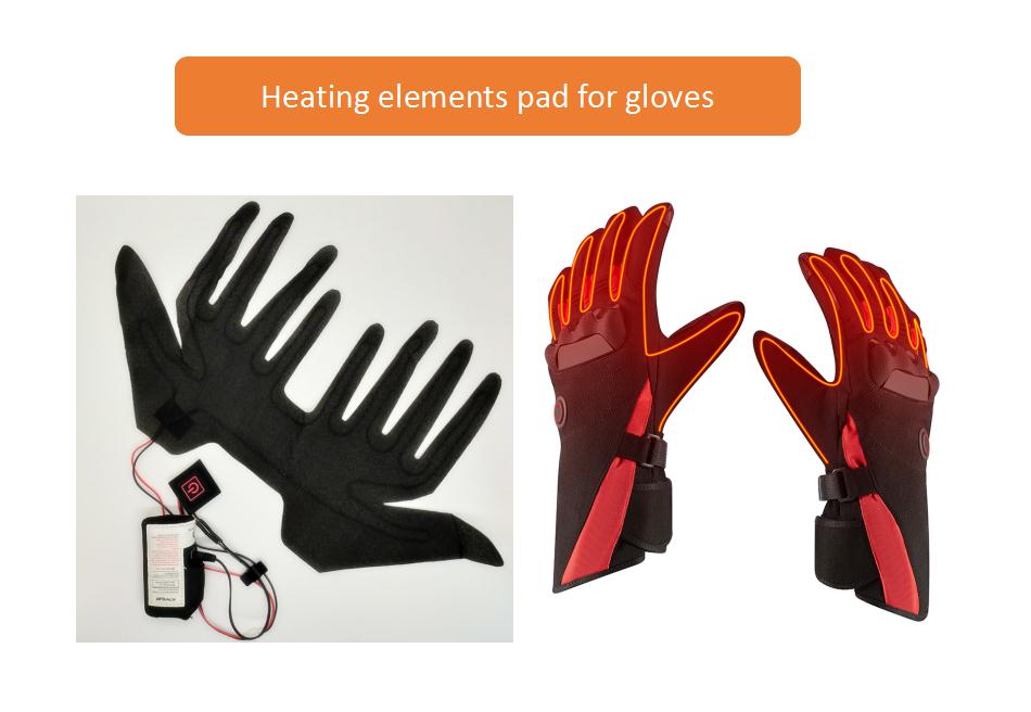 Far Infrared 7.4V Battery Charged Heating Pad For Ski Gloves