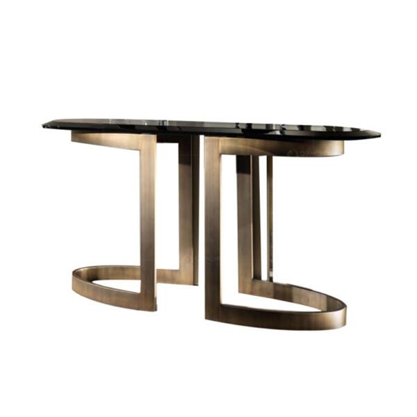 Fashion SS Dining Tables Kitchen Room Furniture Marble Top