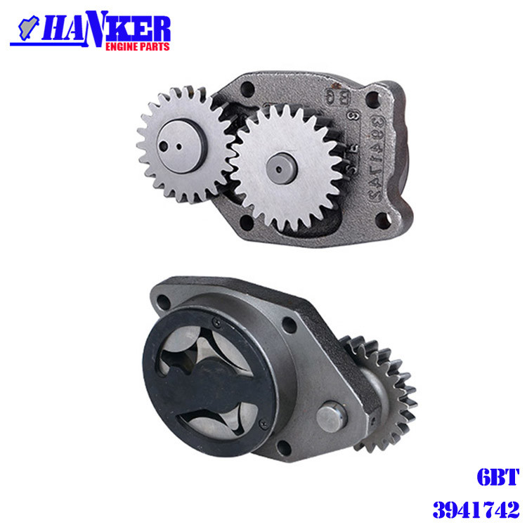 6BT PC200-6 Excavator Engine Oil Pump , Cummins Oil Pump 3941742
