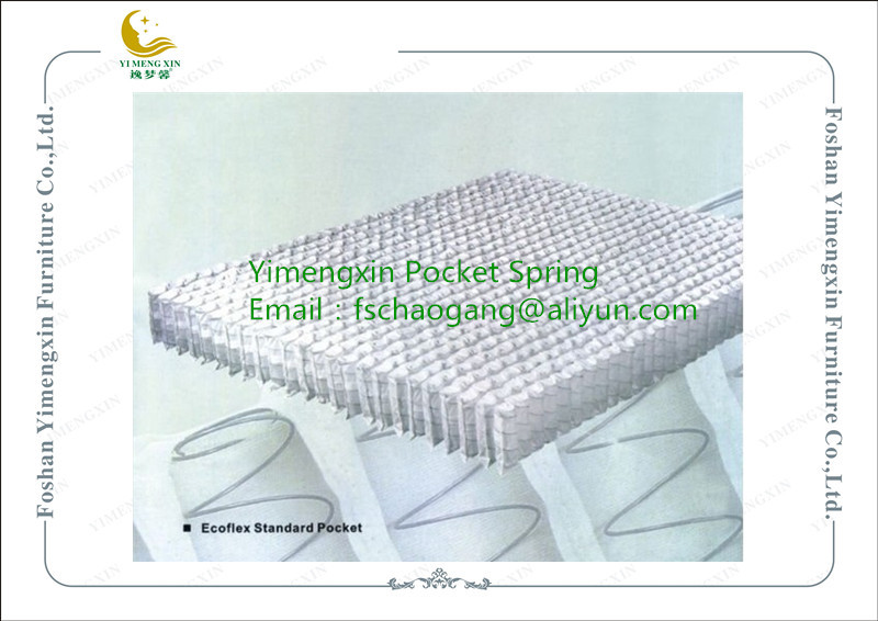 Steel 3 Zone Pocket Spring Unit , Bedroom Mattress Innerspring Pocketed Coil