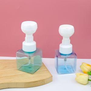 Plastic foam pump bottle with bionic flower foam pump head for dense foam and
