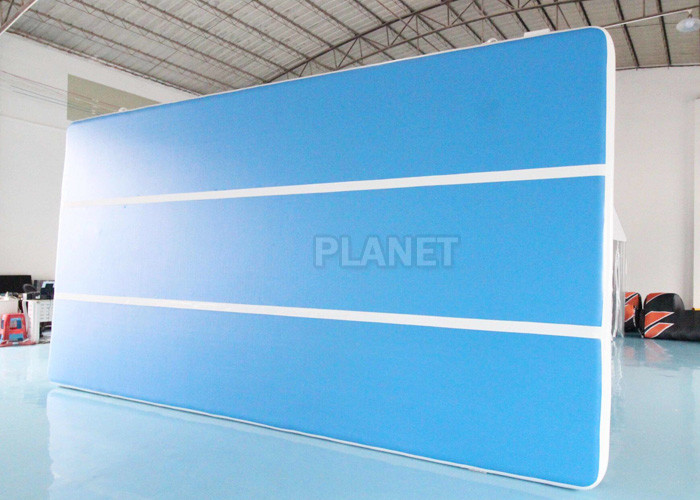 Blue 6x3x0.2m Inflatable Air Track For Swimming Pool Floating Mat