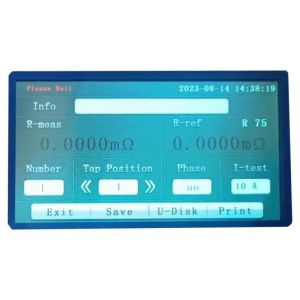 Display Handheld DC Resistance Tester 10A Relative Humidity No Condensation