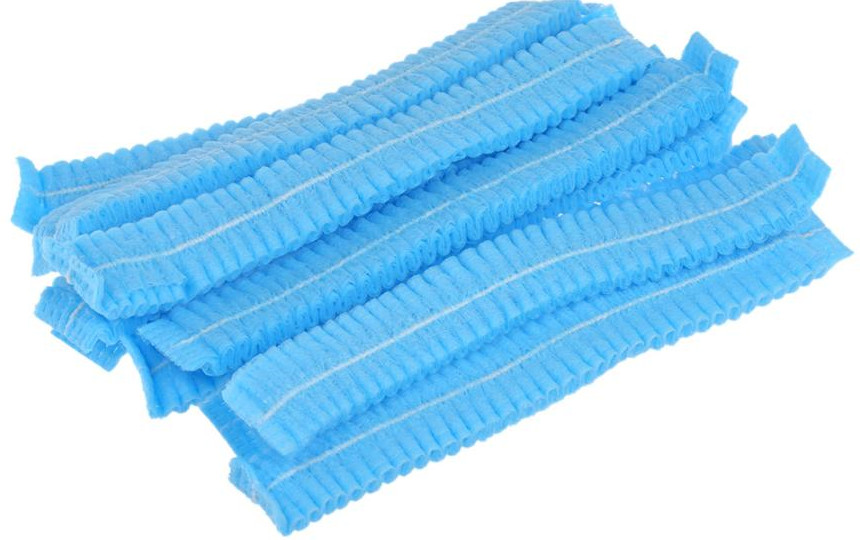 S&J Disposable non woven medical bouffant clip cap elastic disposable doctor nurse bouffant caps