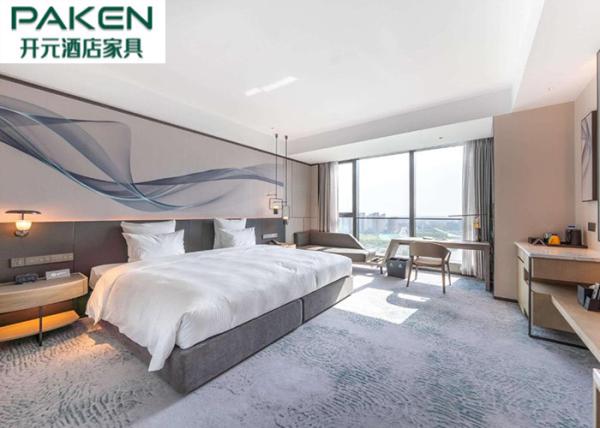 Pullman Hotel King Power Antarctic Blue + Natural Garden Themed Bedroom