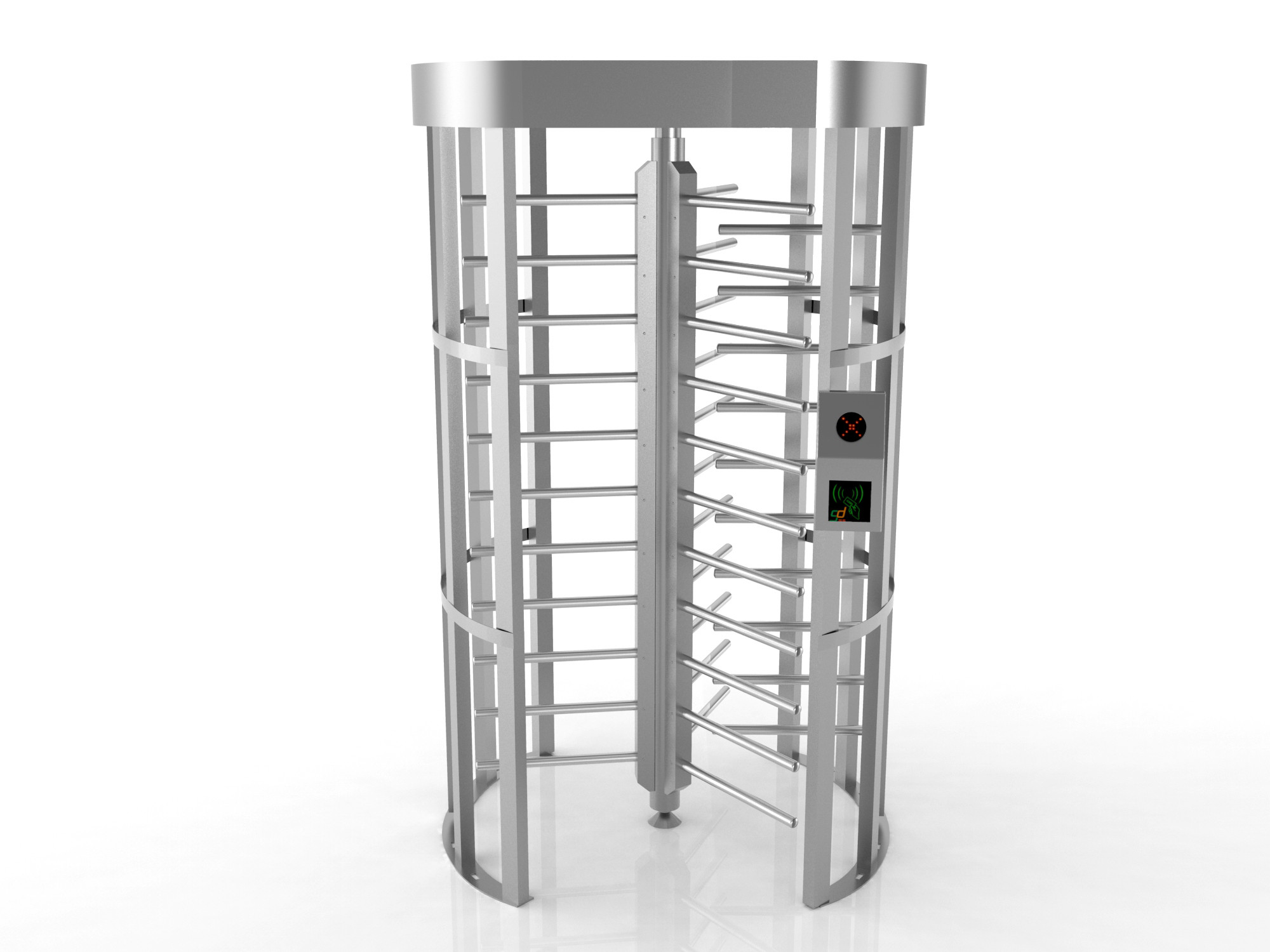 550mm Single Lane RS485 Arc Stainless Steel Turnstile Gate