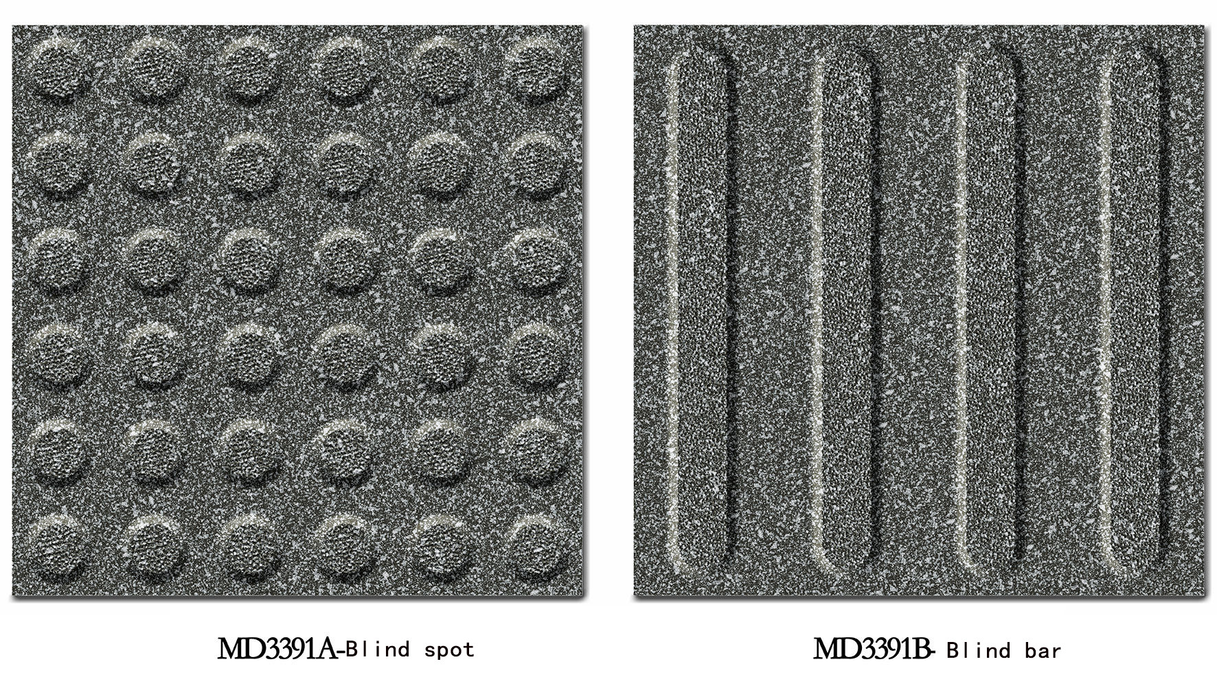 Blind Strip And Blind Spot 600x600x12mm Full body Gray Non-Slip Blind Path Tiles And Floor Paving Tile For Park