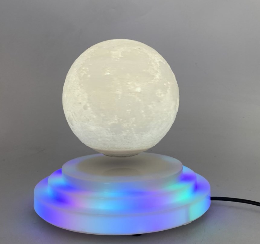 PA-1021M 6inch led light base magnetic levitation floating 3D moon lamp light bulb