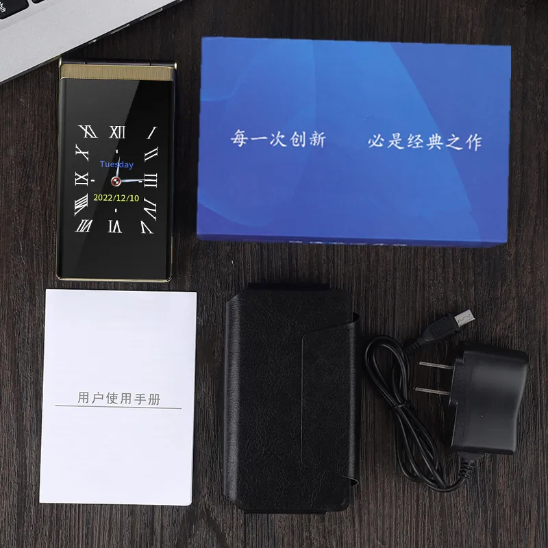 Yeemi M1 GSM 2G Dual SIM Dual Screen Folding Phone MTK Micro USB 2.8 Inch