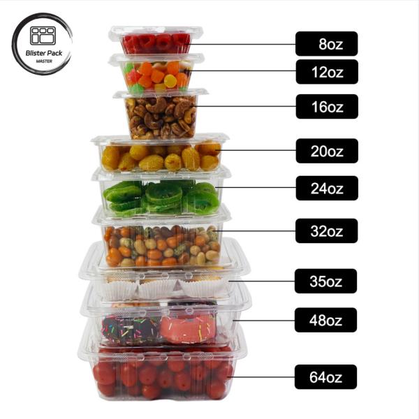 Premium Fruit Dressing Fruit Salad Platter Clear Plastic Salad Packaging Tray