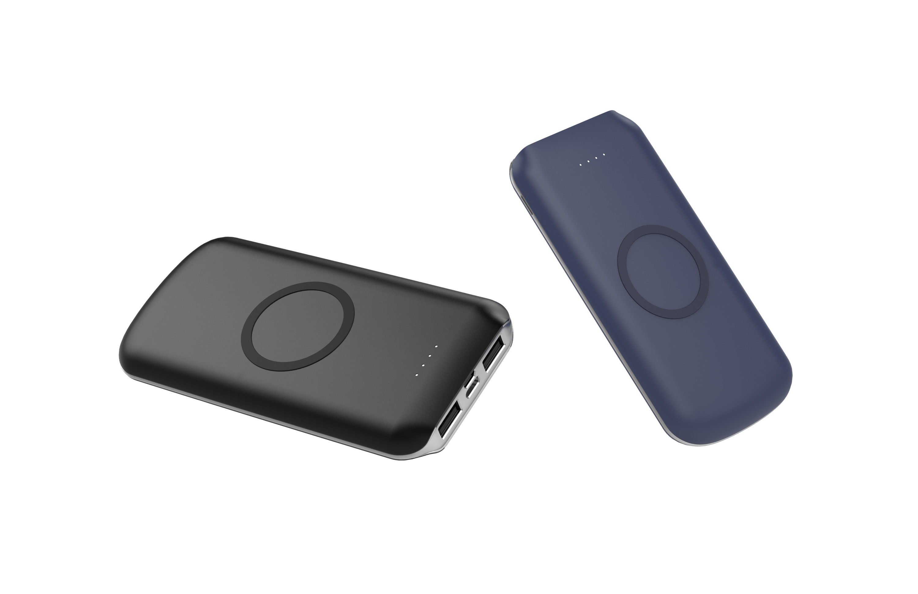 WIRELESS POWERBANK Qi Power Bank,Portable Power Bank Charger QI Wireless Charge 2 INPUT 2 OUTPUT+WIRELESS CHARGER