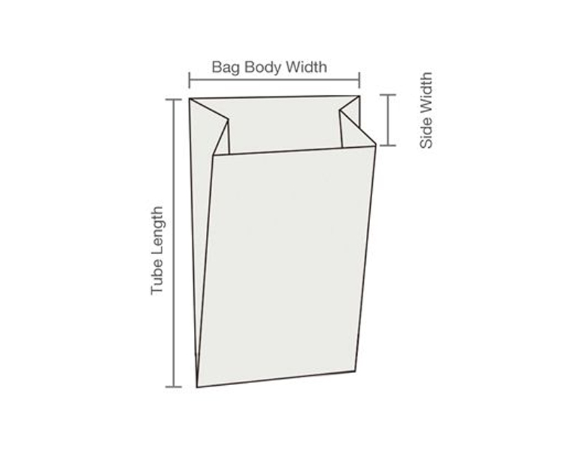 Kraft Paper Bag White Paper Bag Manufacturing Machine customized logo